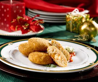 Croquetas de arroz integral rellenas